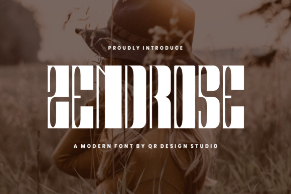 A Bold Zendrose Display Typeface for Makers and Product Creators