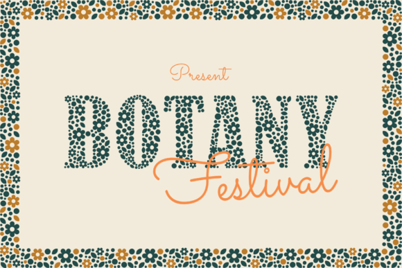 A Serif Font with Roots: Testing Botany Festival in Brand Design