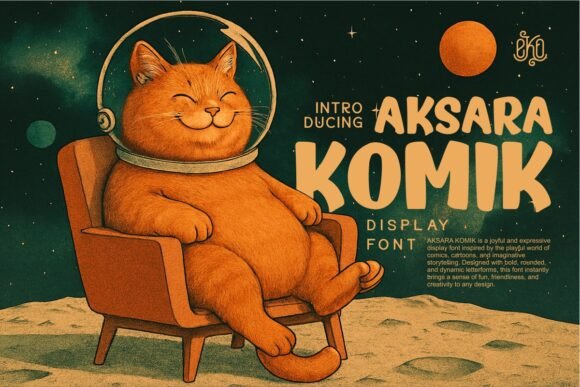 Aksara Komik: Display Typography with Unapologetic Charm