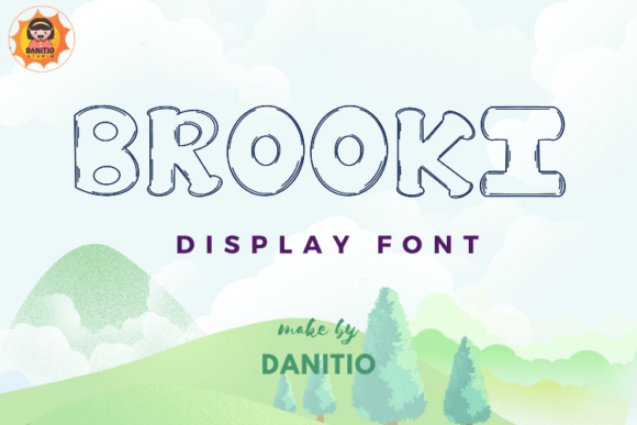 Brooki: A Cute Display Font for Playful Brand Design