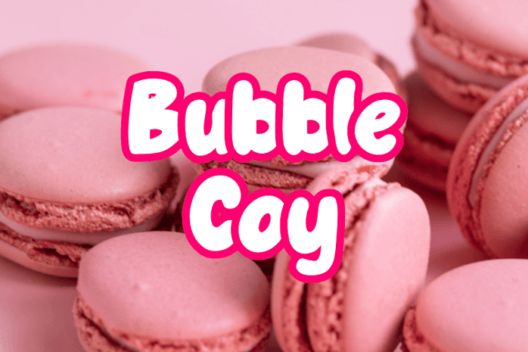Bubble Coy Brings Soft Energy to Display Typography