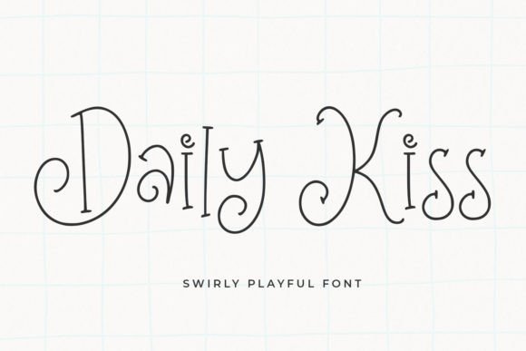 Daily Kiss: A Friendly Display Font for Web Designers