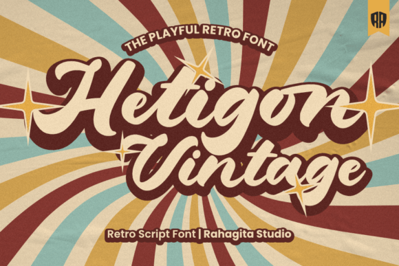 Hetigon Vintage: A Display Typeface With Playful Charm