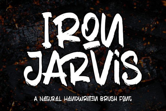 Iron Jarvis Font: Bold Brush Type for Digital Campaigns