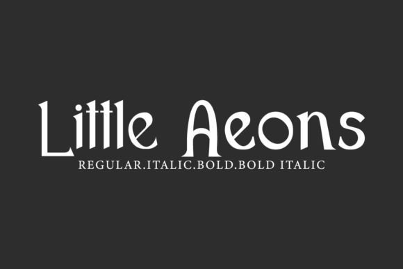 Little Aeons Font: A Display Typeface with Cinematic Energy