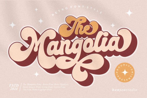 Mangolia: A Groovy Script Font for Editorial Projects