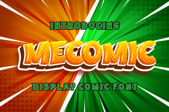 Mecomic: A Cheerful Display Font for Small Business Branding