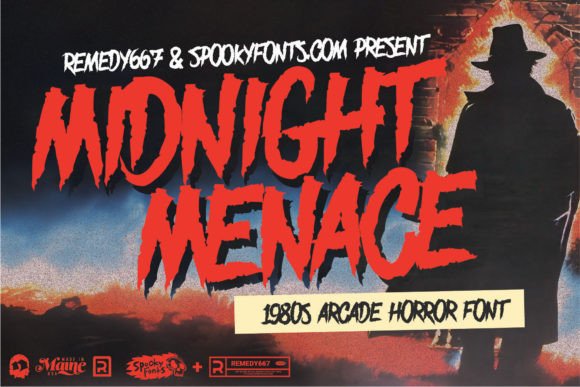 Midnight Menace: A Display Font That Brings Dark Drama to Handmade Products