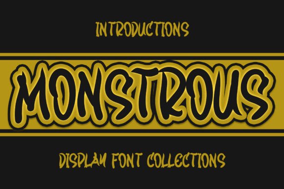 Monstrous Display Font Adds Playful Charm to Editorial Layouts
