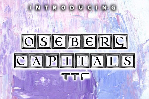 Oseberg Capitals – A Display Typeface For Modern Web Design