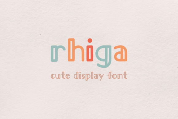 Rhiga: The Cute Display Font for Web Designers