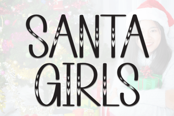 Santa Girls: Handwritten Display Font for Crafters