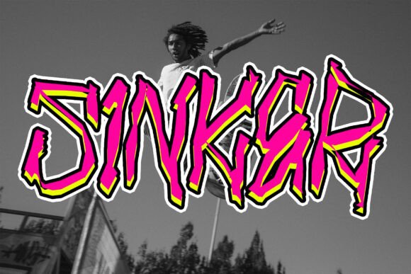 Sinker: A Raw Hand-Brush Display Font for Campaigns