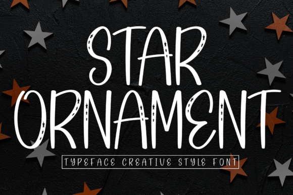 Star Ornament: A Handwritten Display Font for Cheerful Branding