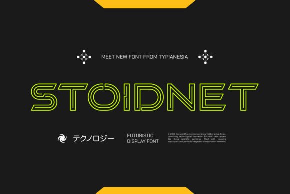 Stoidnet: A Futuristic Display Font for Modern Branding