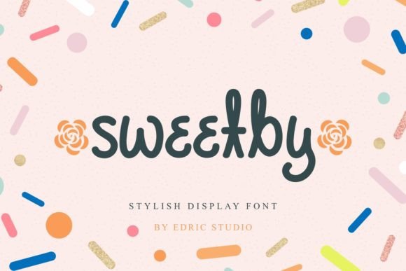 Sweetby Font: A Playful Display Typeface for Brand Design