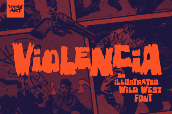 Violencia: A Wild West Display Font for Makers and Creative Product Labels