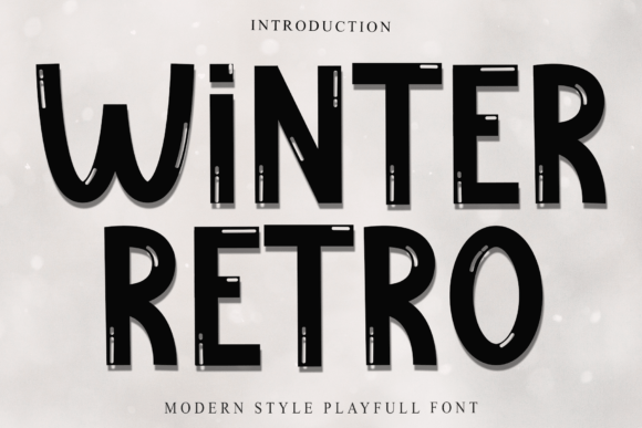 Winter Retro: A Playful Display Font for Websites