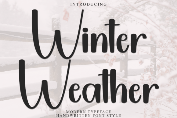 Winter Weather: A Display Font for Warm Editorial Moments